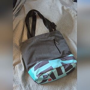 Rareform Modern Gray and Blue  Messenger Bag